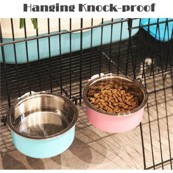 5-in-1 Rabbit Litter Box with Hay Food Feeding Setv((Medium(Pink))) - Picture 6 of 7